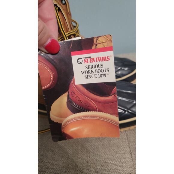 Herman Survivors Thermolite Duck Boots Size 6 Vintage Work Snow Boots NOS - Picture 8 of 13